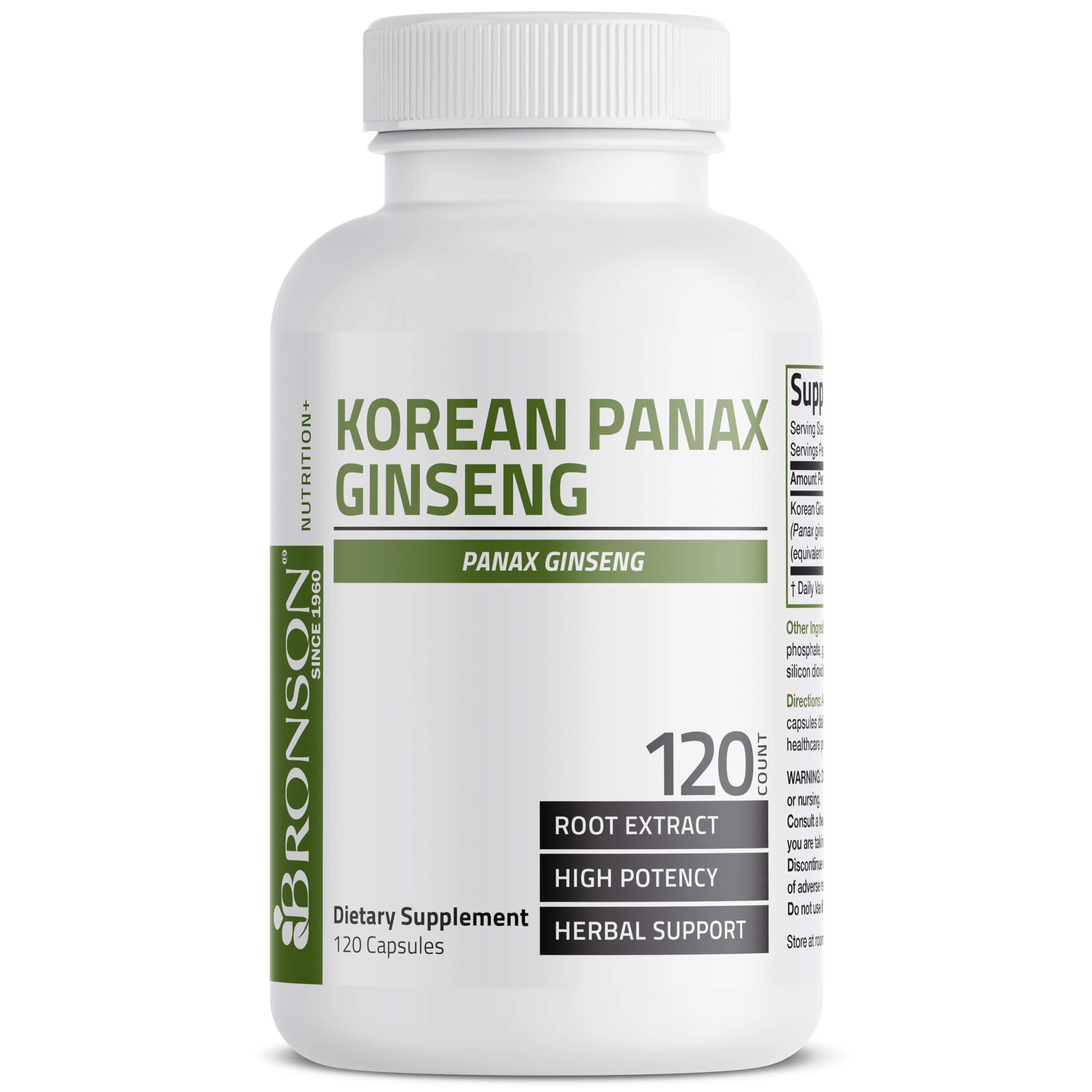 Bronson Korean Panax Ginseng capsules