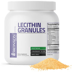 Bronson Lecithin Granules powder bottle and packaging