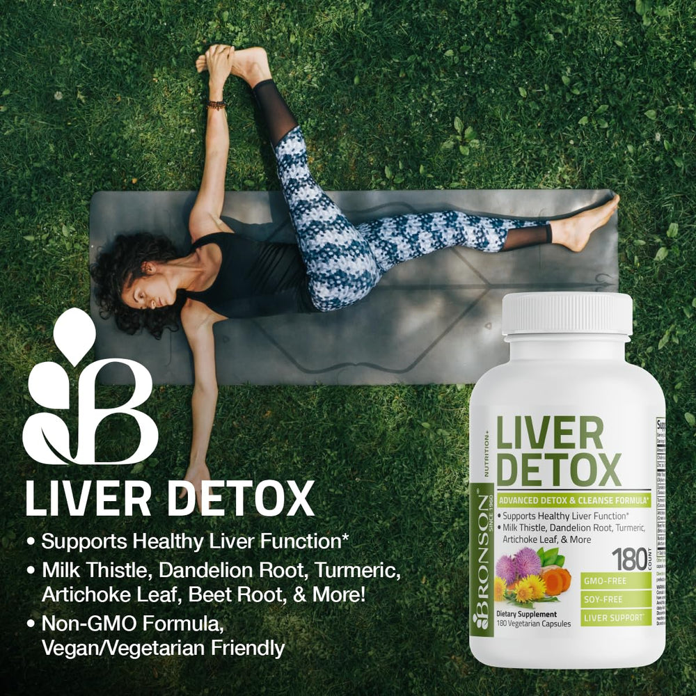 Bronson Liver Detox capsules ingredients on label