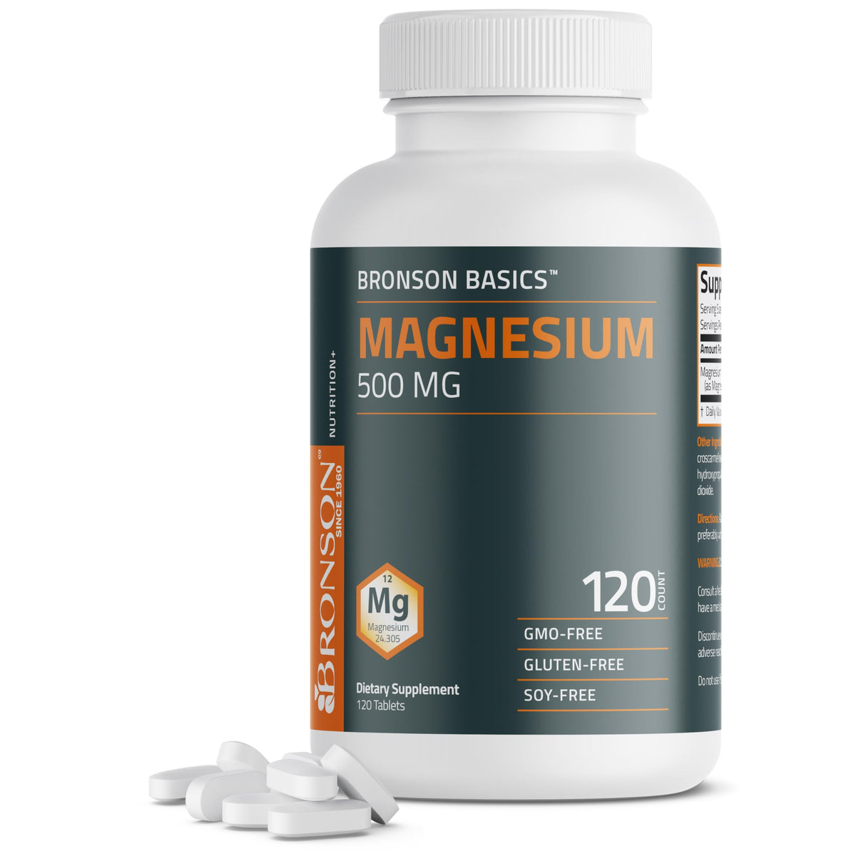 Bronson Magnesium 500mg bottle
