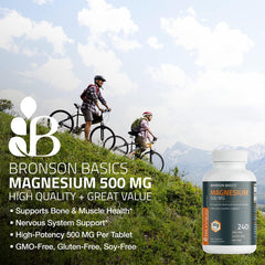 Non-GMO label on Bronson Magnesium packaging