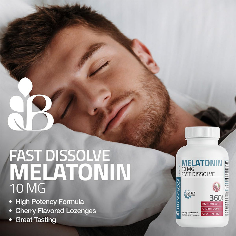 Bronson Melatonin 10mg bottle label