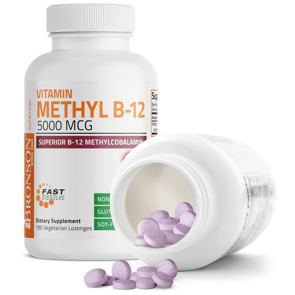 Bronson Methyl B12 5000 mcg product label close-up