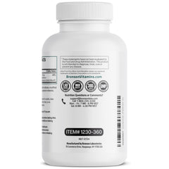 Ingredient list and quality certifications for Bronson Magnesium Glycinate