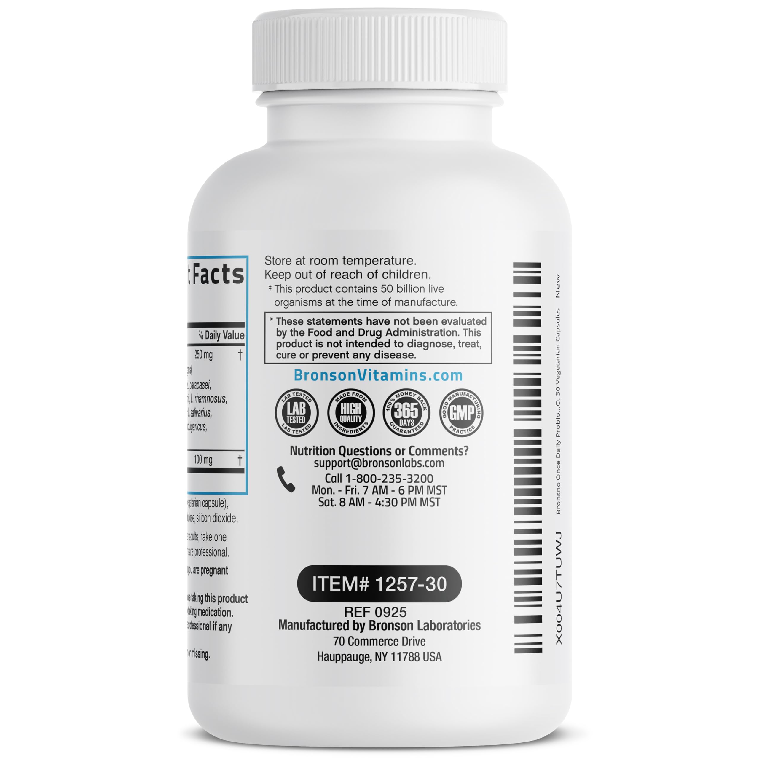 Bronson packaging with capsules