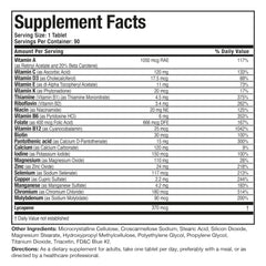 90-tablet Bronson ONE Daily Men's 50+ bottle for reference