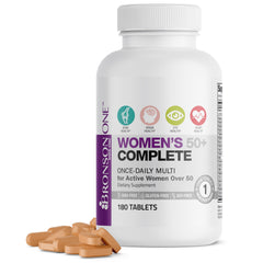 Bronson ONE Daily Women’s 50+ Complete Multivitamin Multimineral bottle and label