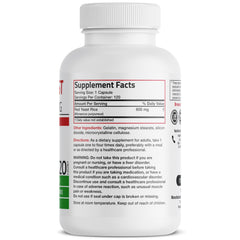 Capsules poured from Bronson Red Yeast Rice 600 mg bottle
