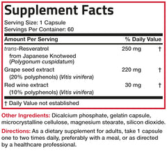 Bronson Resveratrol 500 Complex bottle with New York facility background