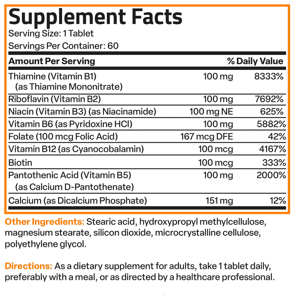 Nutrition facts and manufacturing information on Bronson label