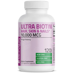 Ingredients and supplement facts for Bronson Biotin