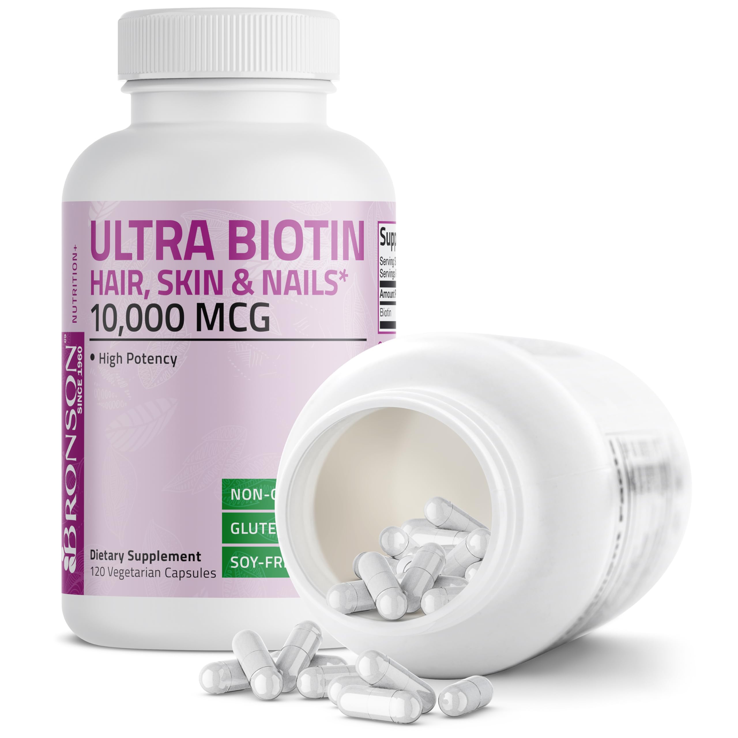 Bronson Ultra Biotin packaging on shelf