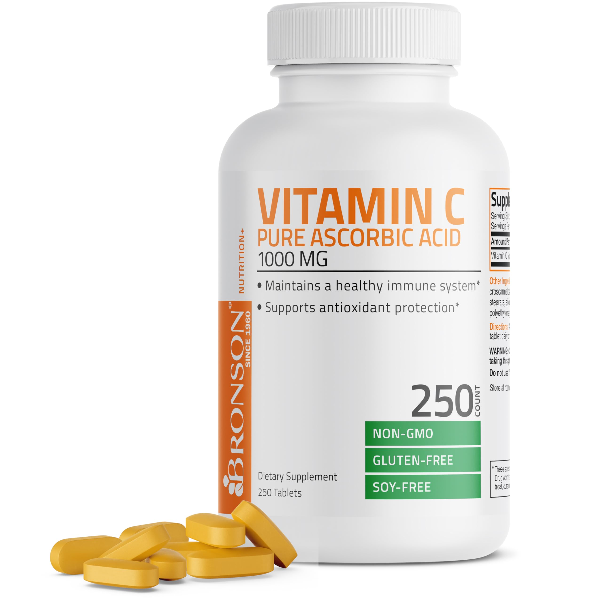 Bronson Vitamin C 1000mg bottle front view