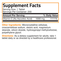 250-count bottle with cap and seal