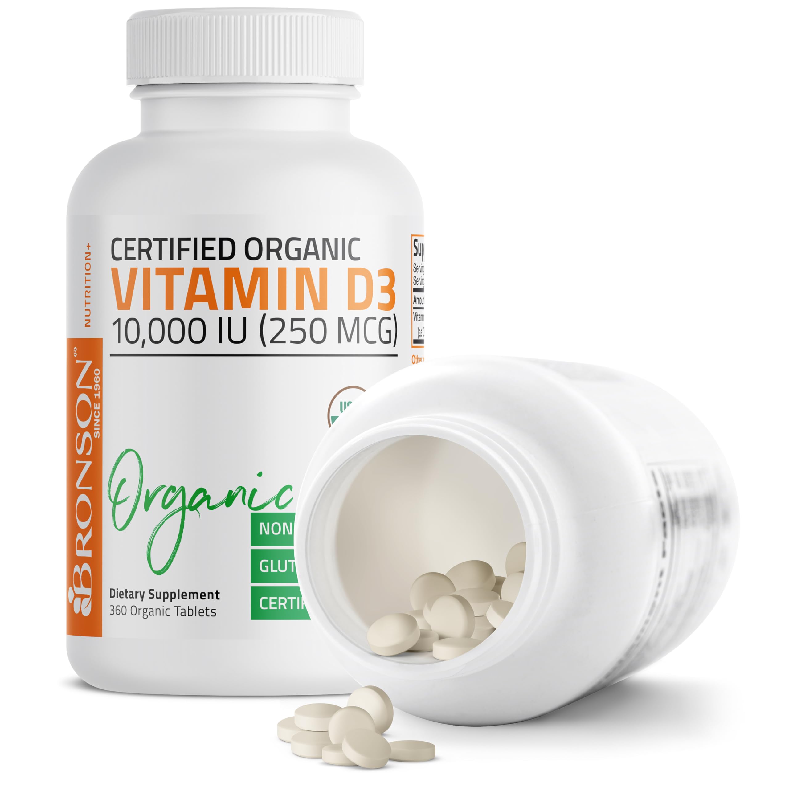 Dosage Information for Bronson Vitamin D3 Organic Supplement