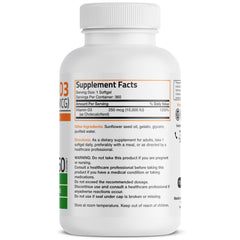 Bottle showing 360 softgels count