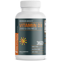 360-day supply Bronson Vitamin D3 bottle