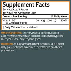 Bronson logo on Vitamin D3 packaging