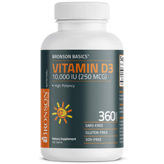 Bronson Vitamin D3 bottle produced in New York facility