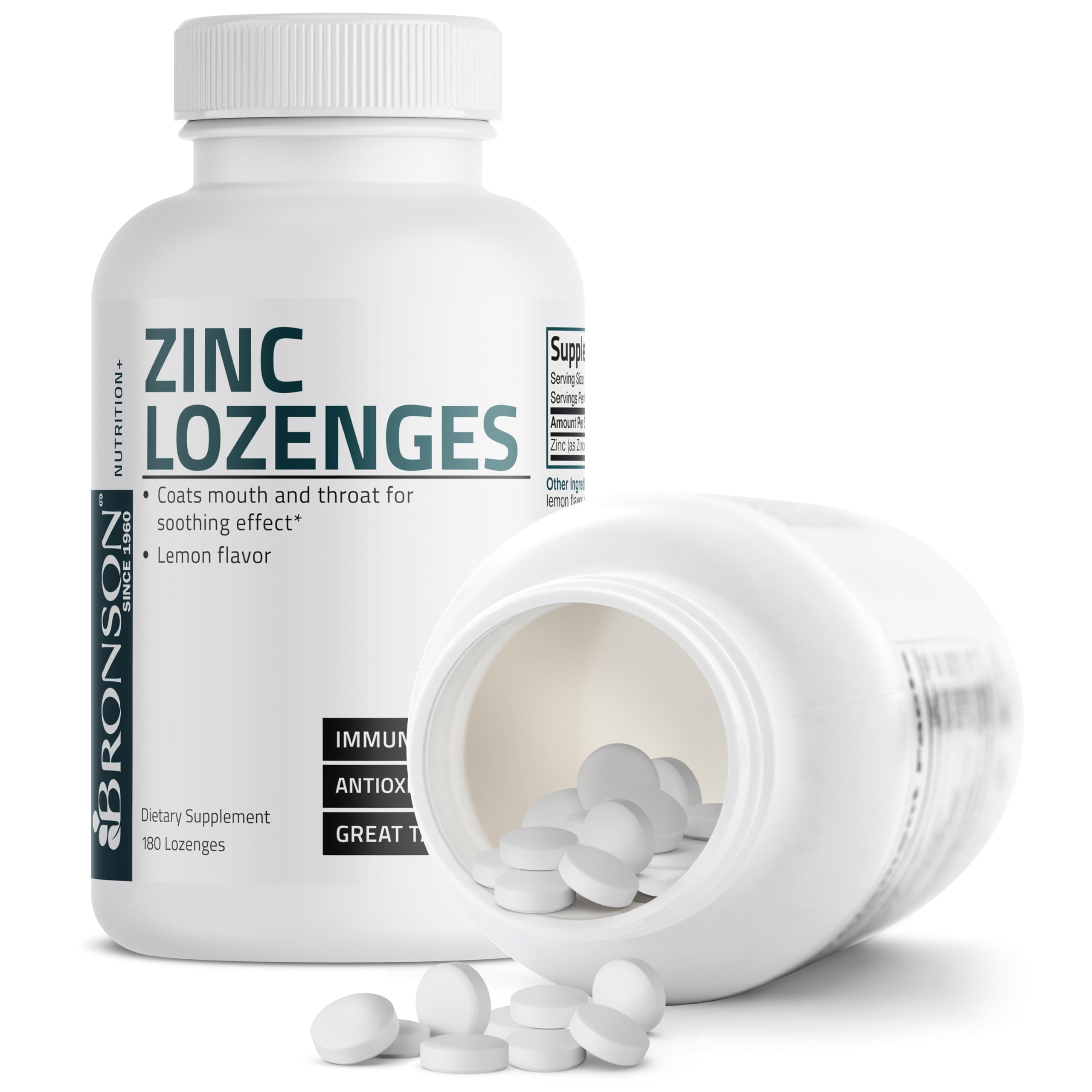 Zinc oxide ingredient detail for Bronson Lozenges