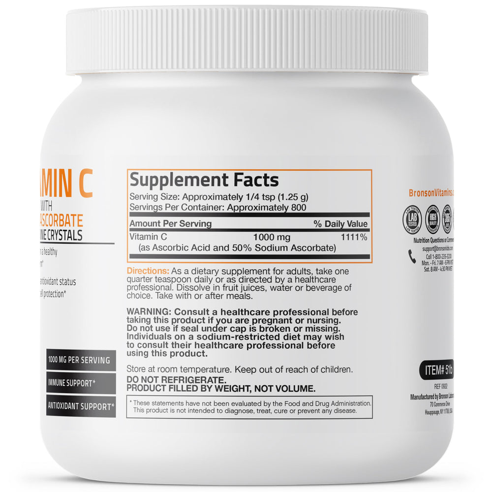 Bronson Buffered Vitamin C Powder 1 kg packaging
