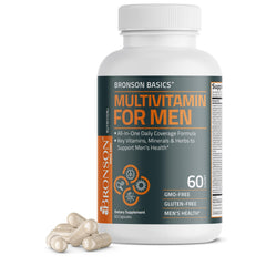 Bronson Multivitamin for Men bottle with 60 capsules (main image)