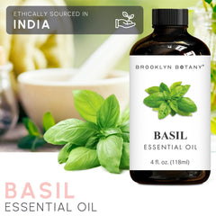 Basil essential oil being used in a diffuser