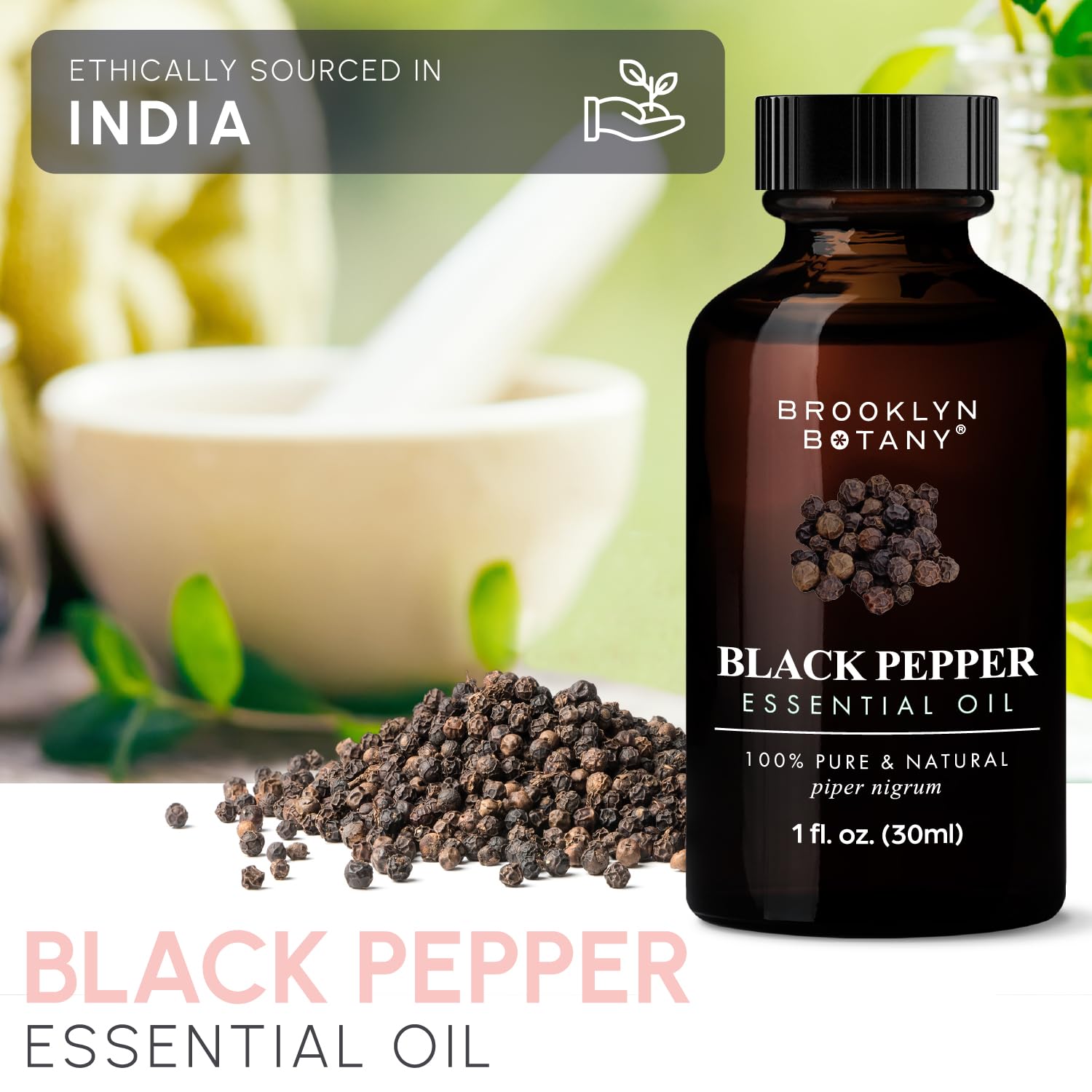 Diffuser with Brooklyn Botany Black Pepper Essential Oil