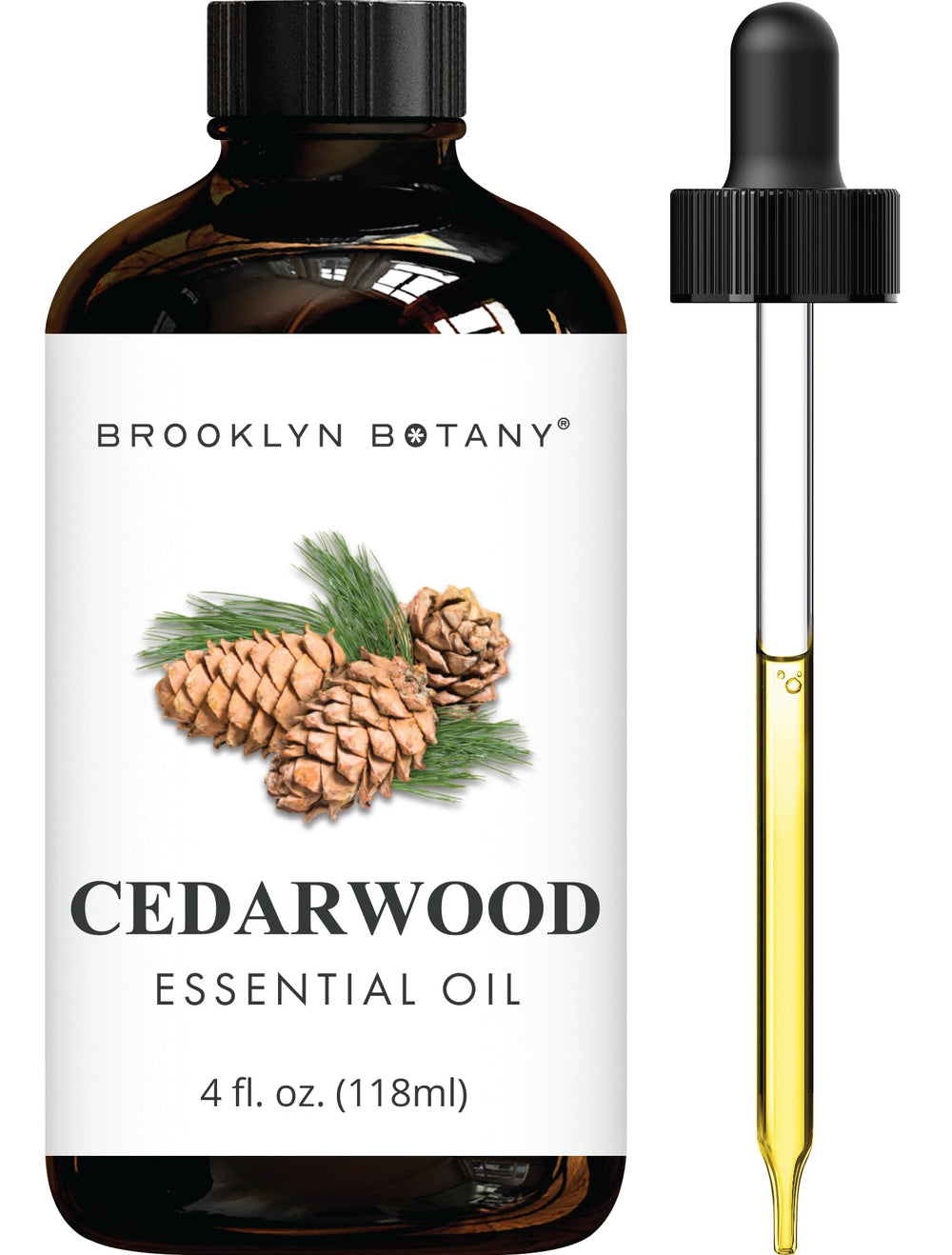 Brooklyn Botany Cedarwood Essential Oil 4 oz bottle