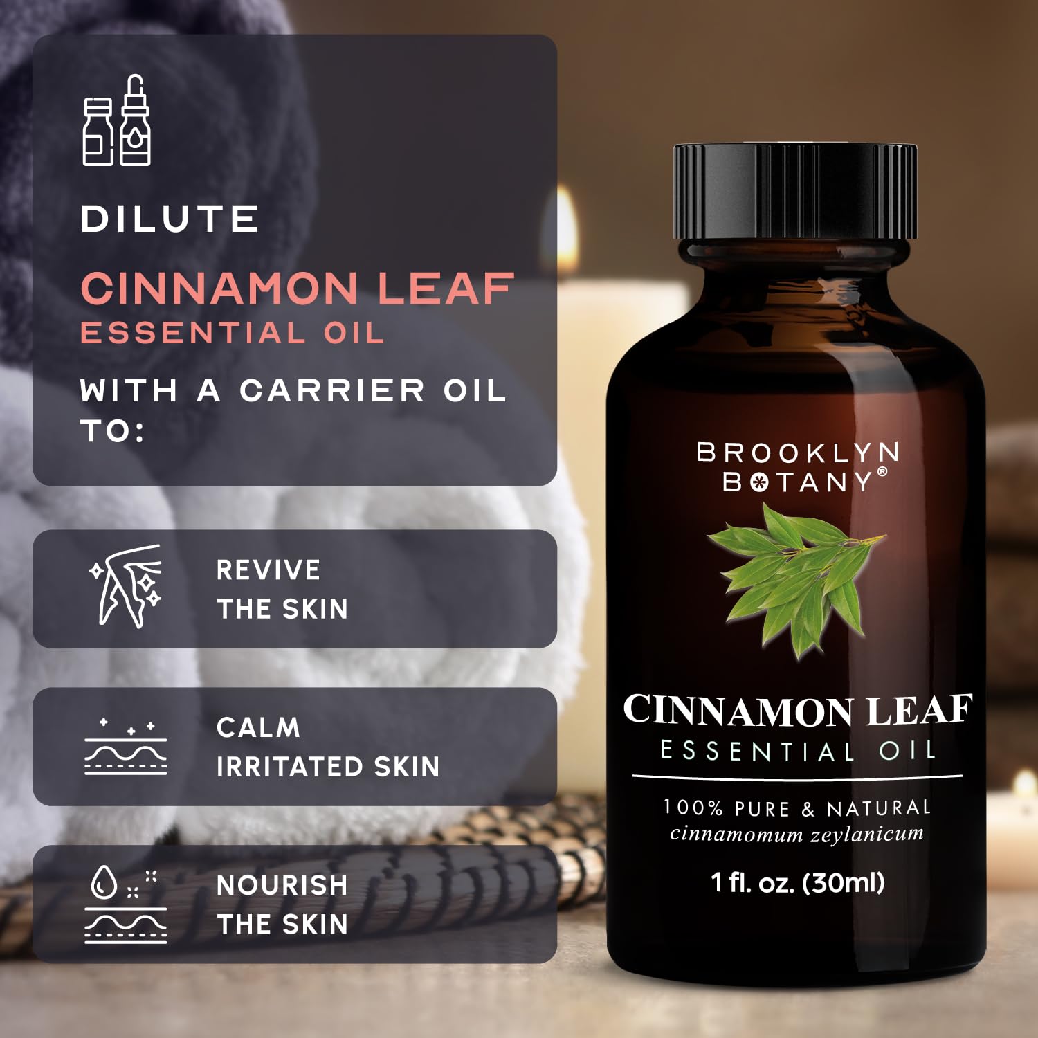 Diffuser-ready Cinnamon Leaf Essential Oil blend with other oils