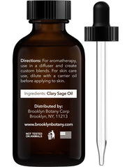 Closeup of Brooklyn Botany Clary Sage dropper bottle