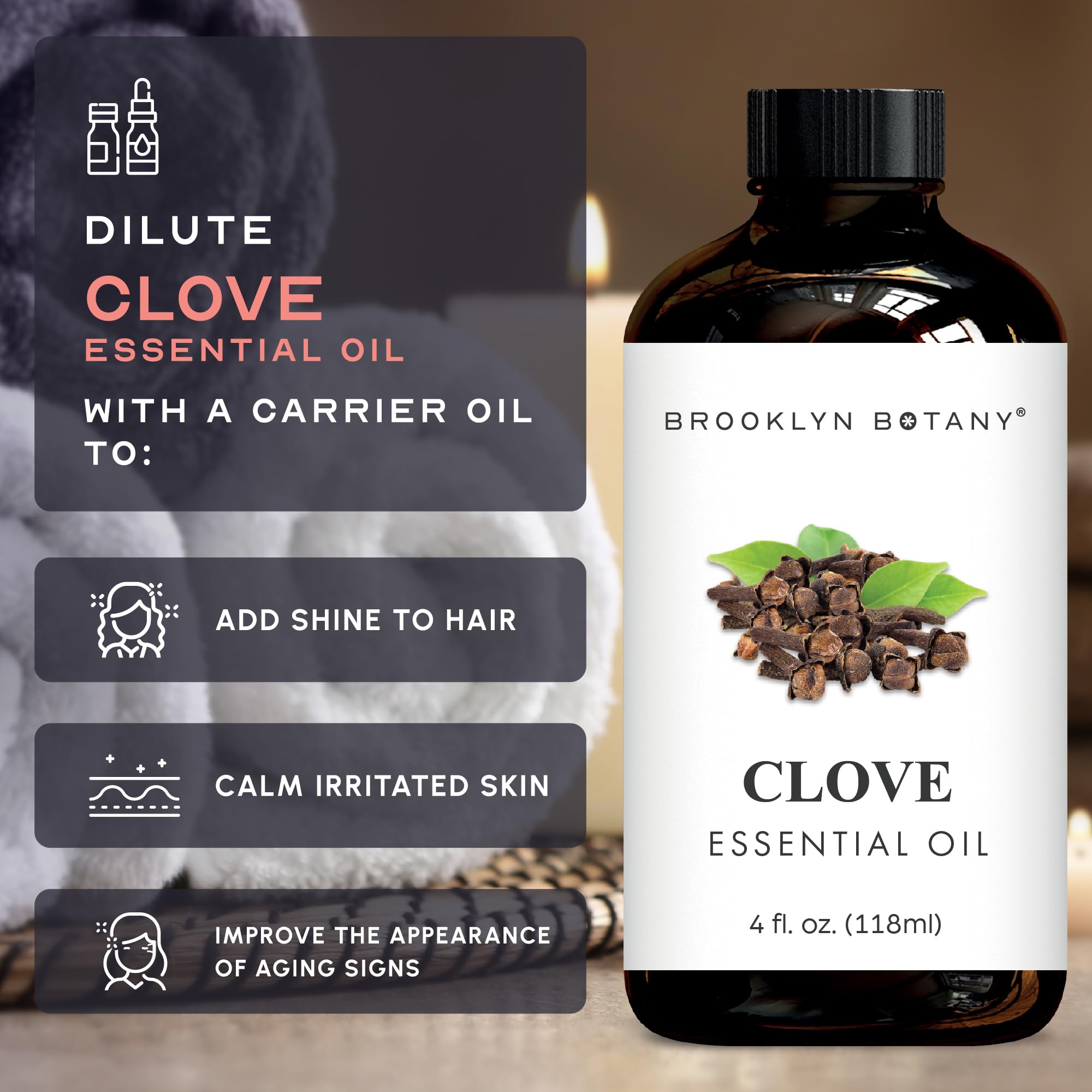 Clove oil blending with other essential oils