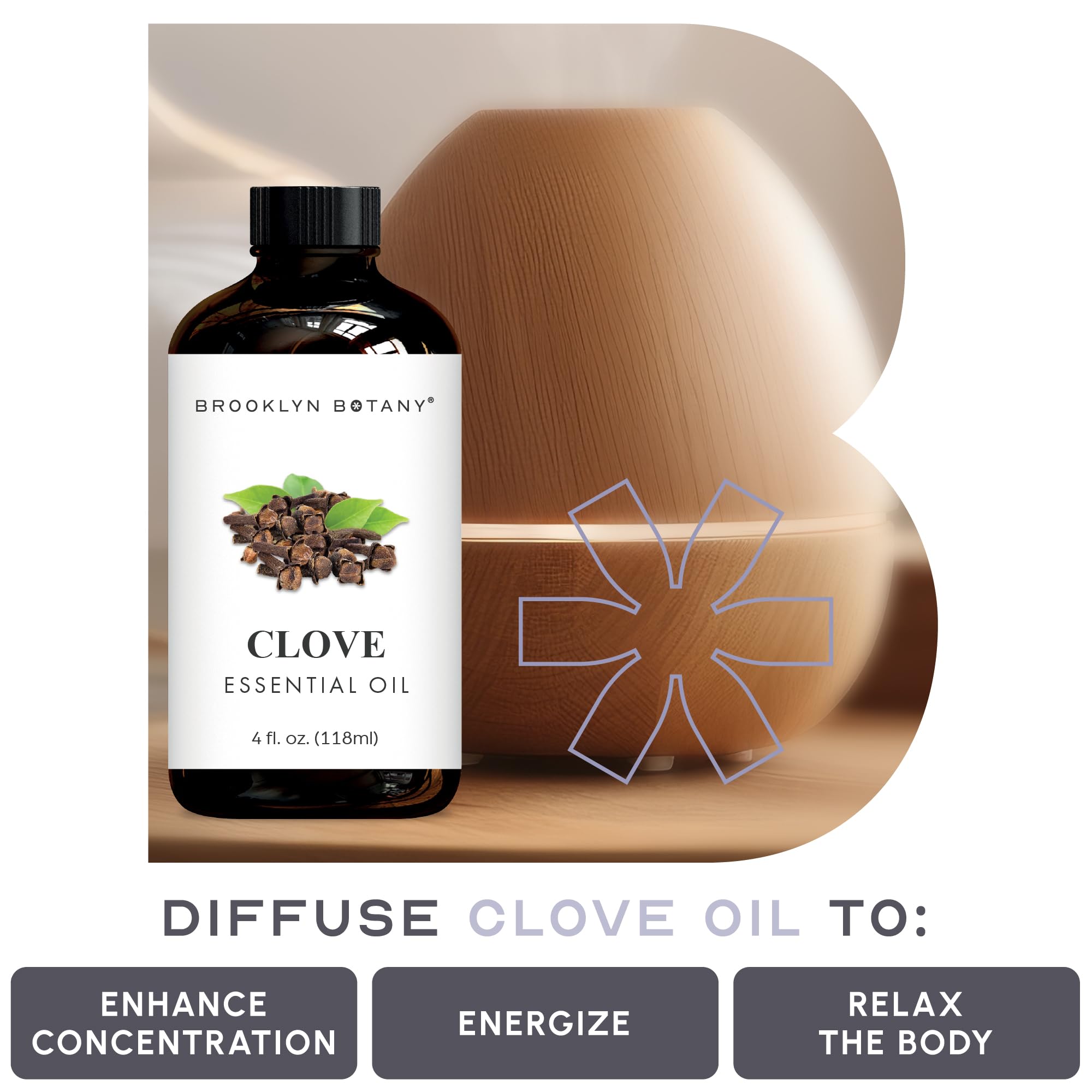 USA bottled clove essential oil by Brooklyn Botany