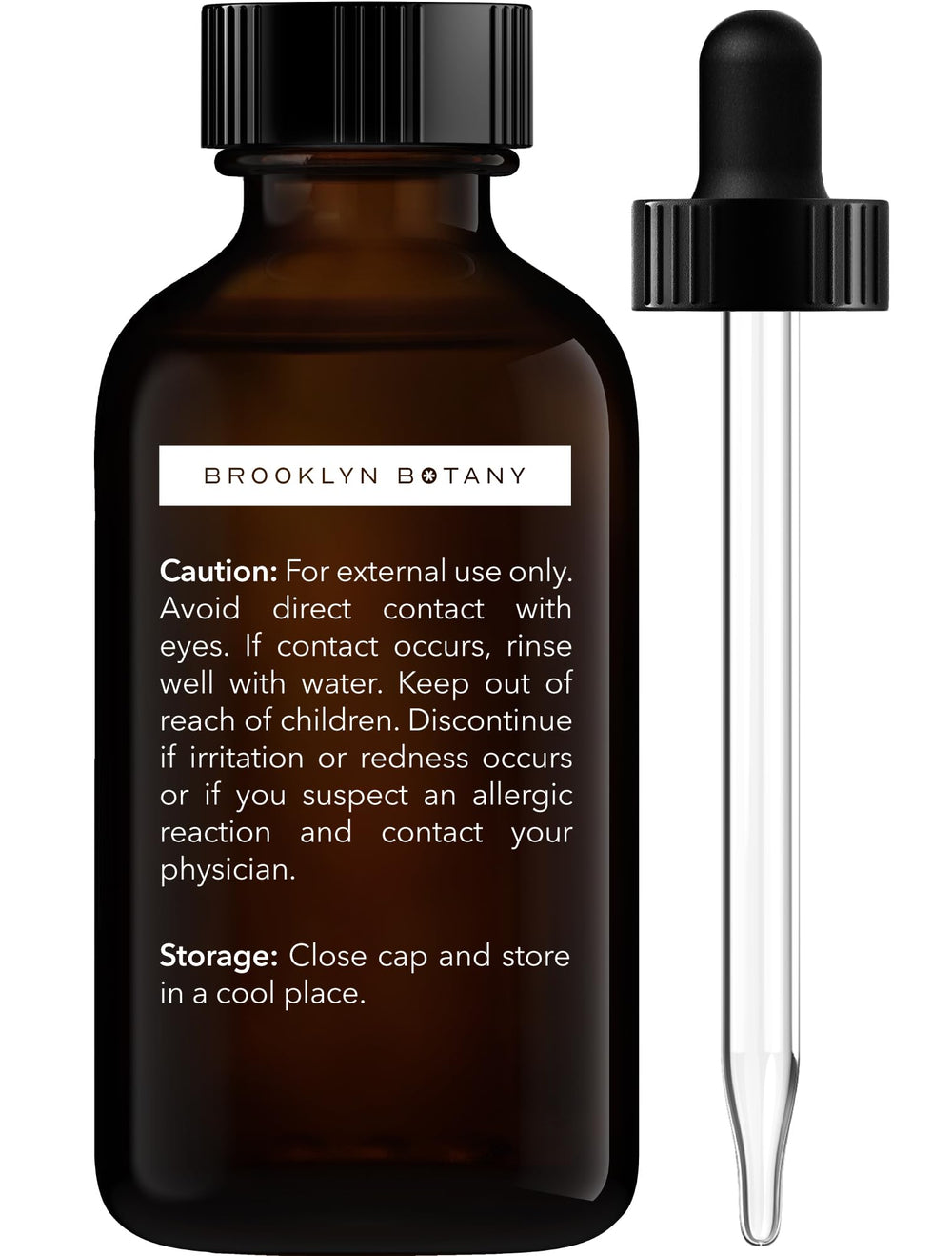 Glass dropper for Brooklyn Botany Geranium Essential Oil