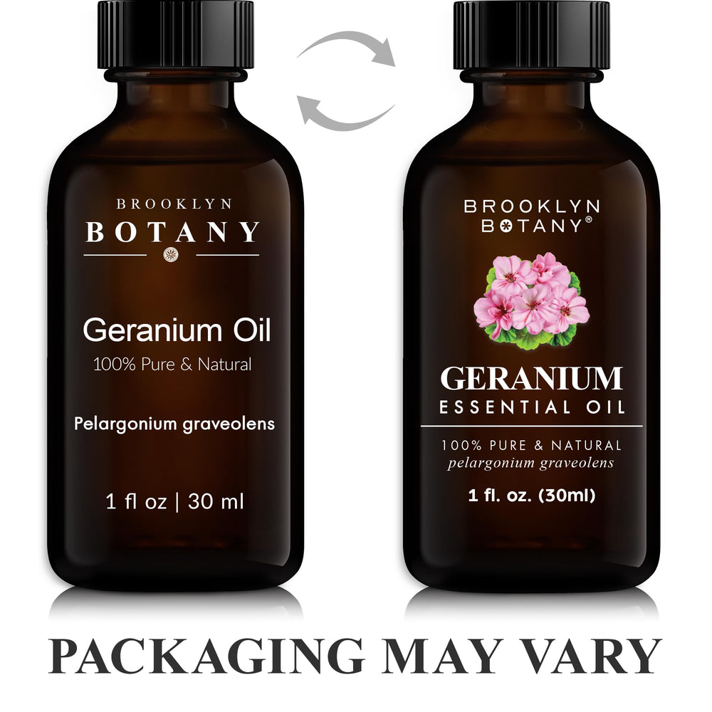 Purity and potency label on Brooklyn Botany Geranium Oil