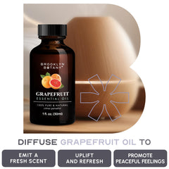 Grapefruit essential oil being used in diffuser