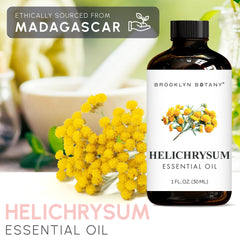 Helichrysum essential oil being blended for diffuser