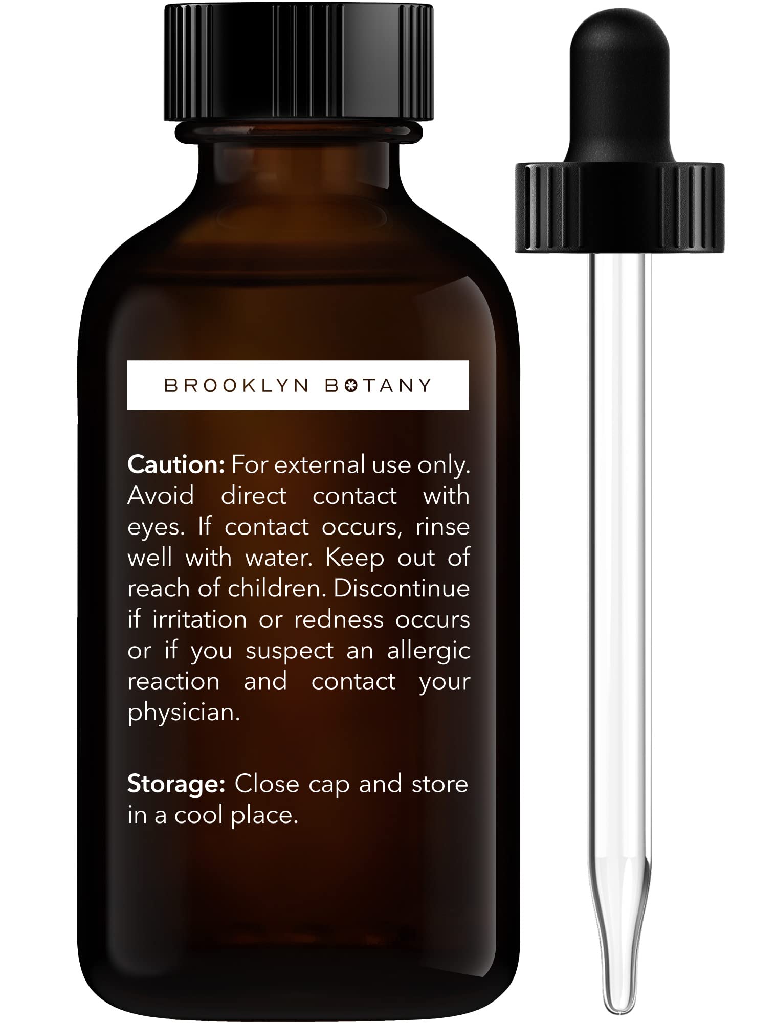 Amber glass bottle of Brooklyn Botany Lime Essential Oil