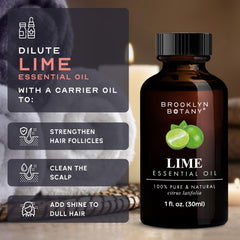 Packaging of Brooklyn Botany Lime Essential Oil