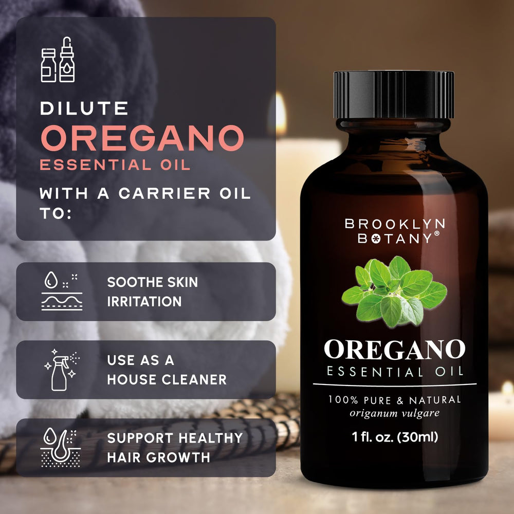 Premium packaging of Brooklyn Botany oregano oil