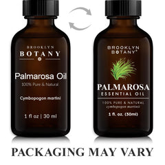 Packaging for Brooklyn Botany Palmarosa essential oil