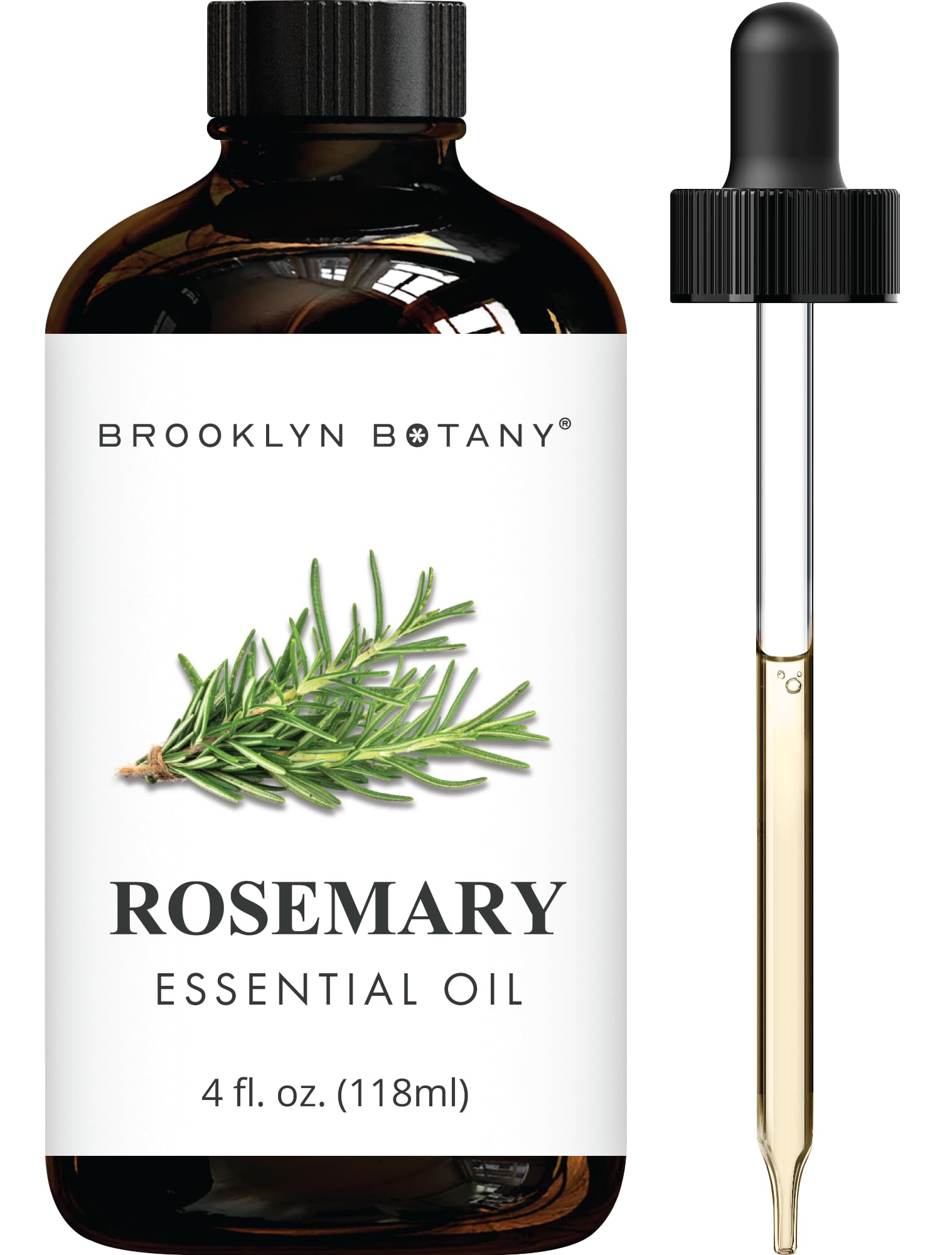 Brooklyn Botany Rosemary Essential Oil 4oz bottle