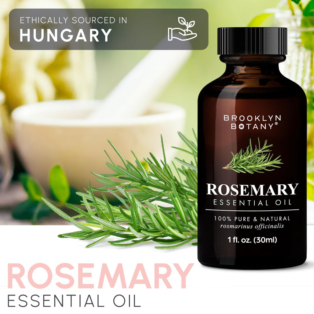 Therapeutic grade rosemary essential oil label