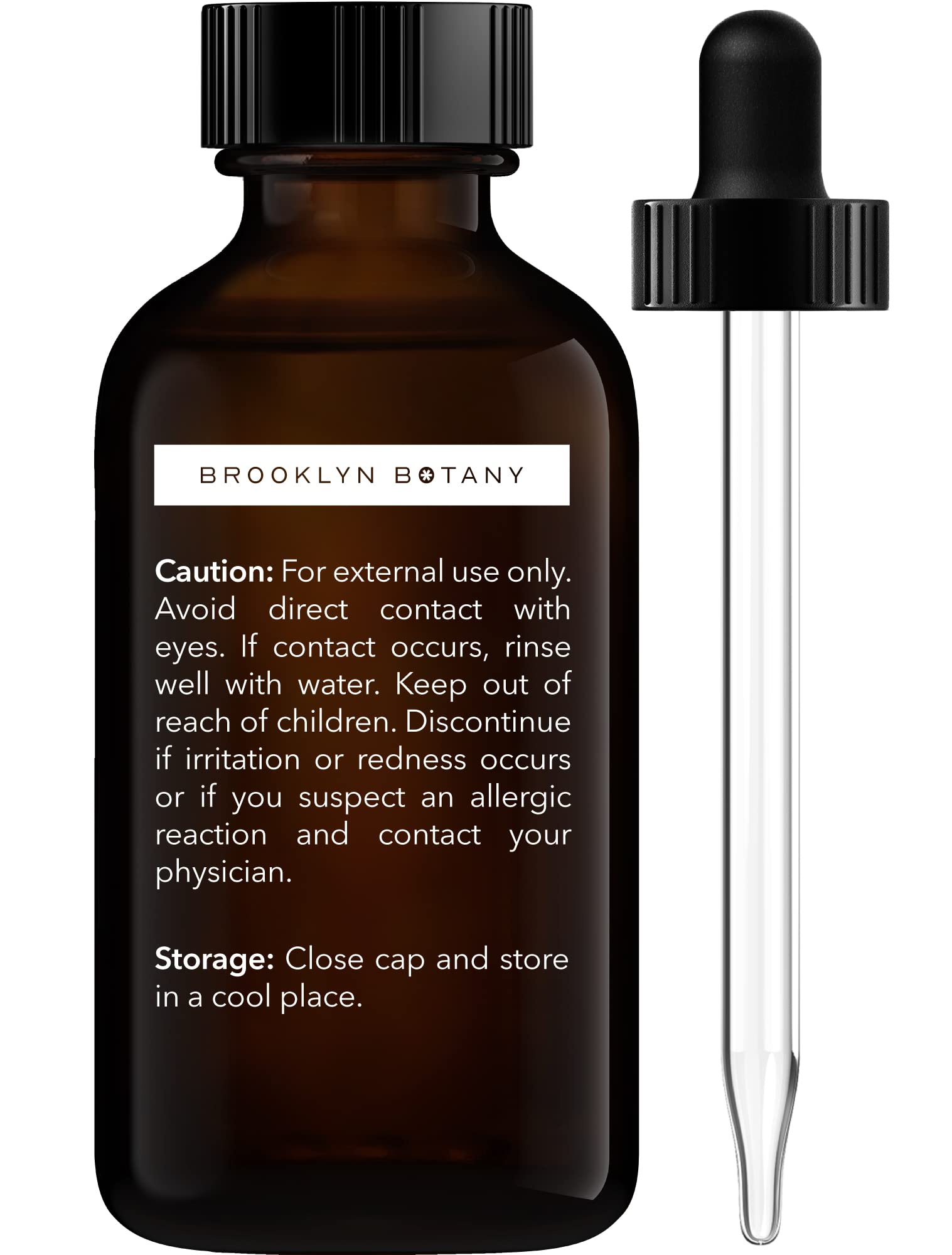 Amber glass bottle of Brooklyn Botany Sweet Orange Essential Oil