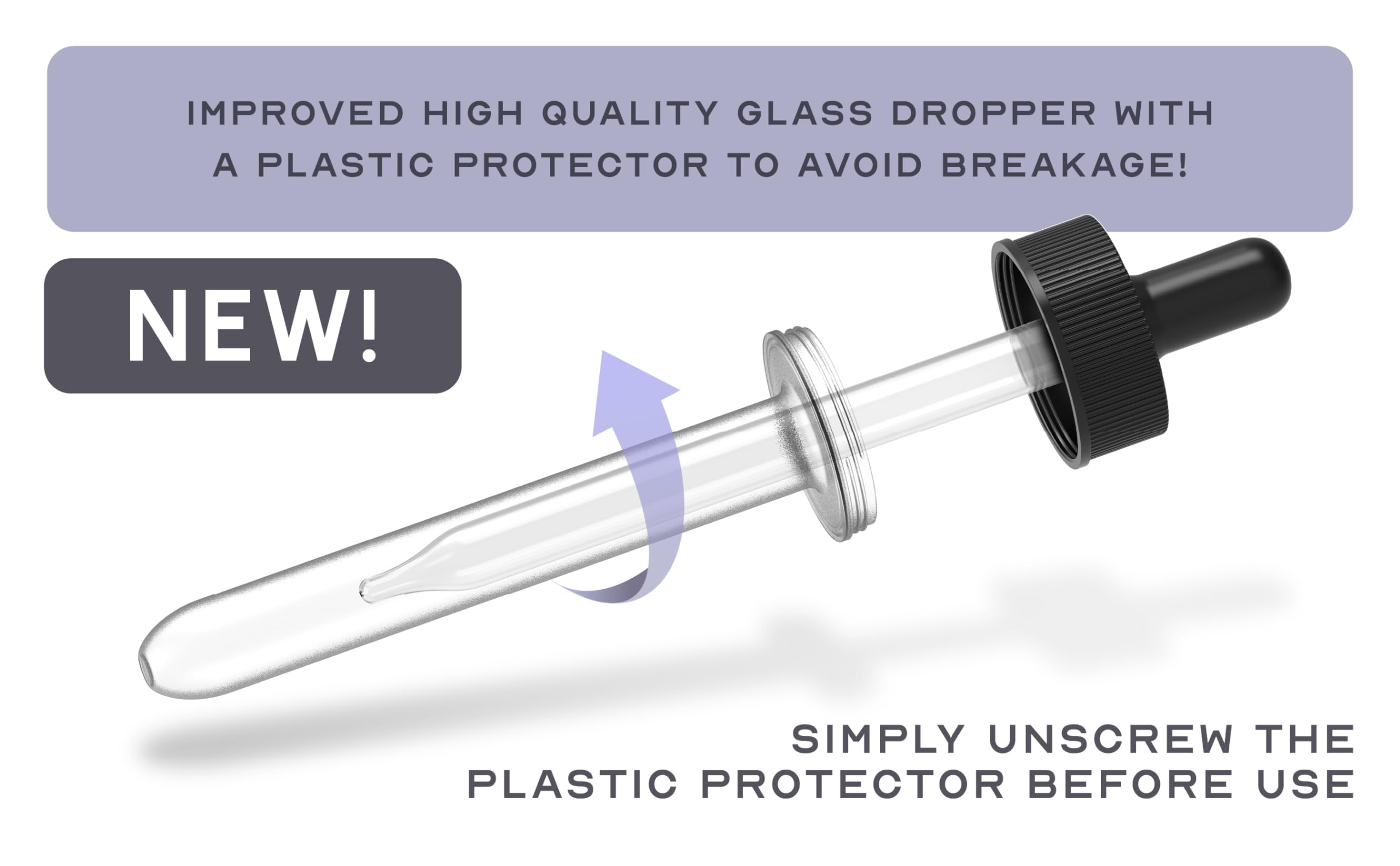 Product packaging showing bottle and label