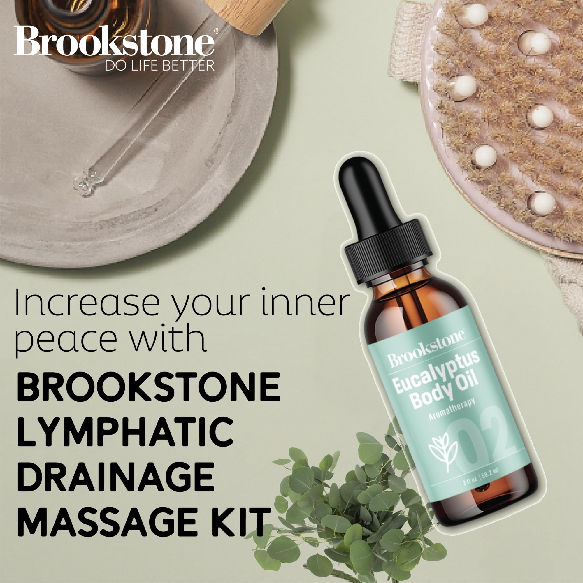Brookstone wooden massager for lymphatic drainage