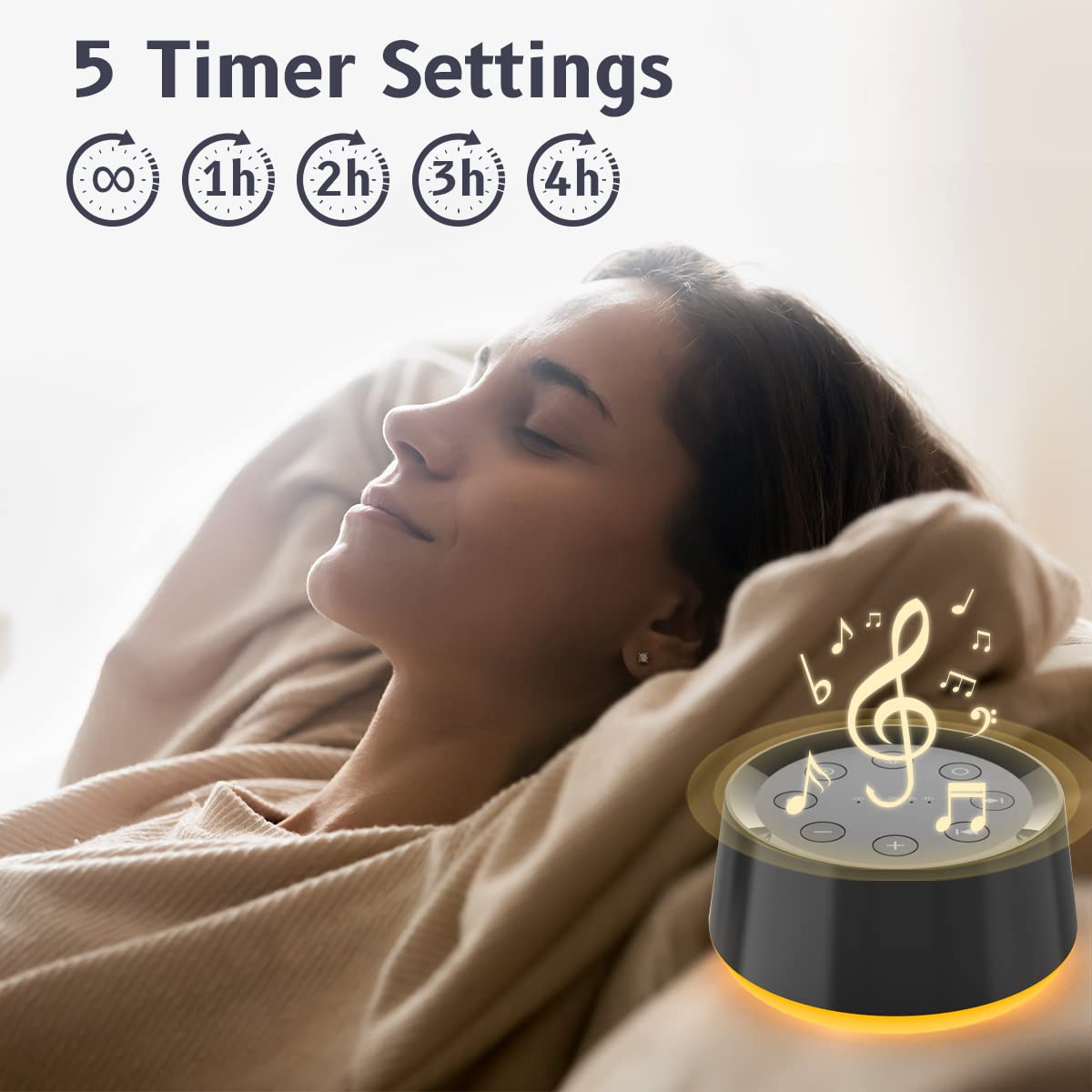 BrownNoise memory function indicator shows the last sound and volume.