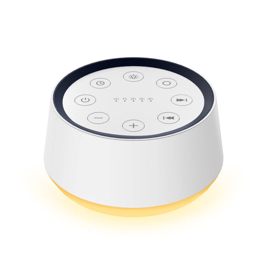 BrownNoise sound machine highlighting its 30 soothing sounds for sleep and focus.