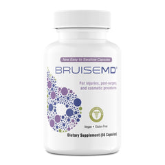 BruiseMD Arnica bottle on counter showing potency and ease of use