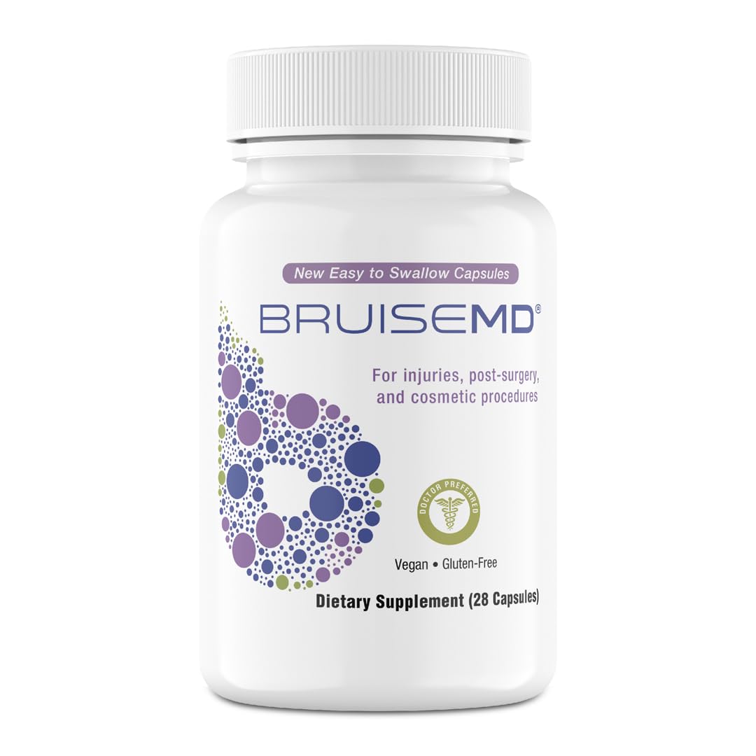 BruiseMD Arnica 1000mg and Bromelain 500mg capsules - 7-day supply